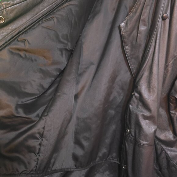 Pelle Studio Womens Leather Jacket Black M Thinsulate Thermal Insulation Snap Cl - Picture 8 of 12